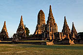 Ayutthaya, Thailand. Wat Chaiwatthanaram, general view of the wat from south-west. 